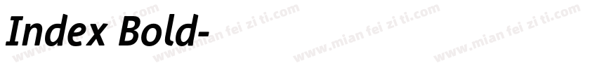 Index Bold字体转换